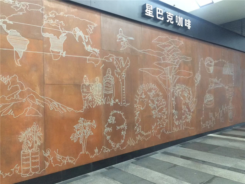 龙门镇耐候钢幕墙