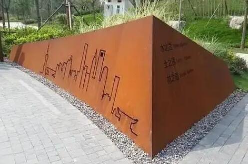 龙门镇耐候钢挡土墙